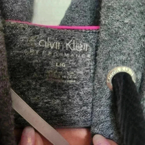 Calvin  Klein Performance Oversized Cropped Hoodie - Size L (Fits to 2x) - Picture 7 of 11